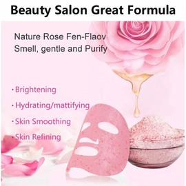 Hydro Peel Off Mask Powder,500g Rose Petals Modeling Soft Mask Powder, Beauty Salon Professional SPA Clay/Mud/Powder, DIY Gel Mask For Face Skincare Treatment.