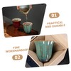 ULTECHNOVO Delicate Ceramics Tea Cup Chinese Hand Cup for Home