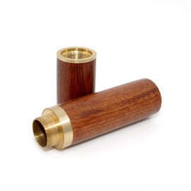 Vecent Portable Wood Toothpick Holder Mini Toothpick box Pocket Toothpick Holder (Light Brown)