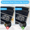 2 Pack Stove Gap Covers Stainless Steel Oven Counter Gap