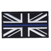 Badge Union Jack Thin Blue Line Union Jack Embroidered Patch-Hook