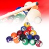 lvifloae 25mm Mini Billiard Ball Complete Set of 16 Balls