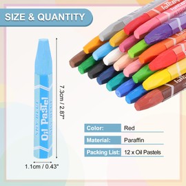 PATIKIL Sky Blue Oil Pastels, 12Pcs Soft Oil Crayons Vibrant and Creamy Pastels Stick Art Supplies for Art Painting Drawing Blending Graffiti for Artists Beginners
