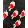 5pc. Ice Cream Cart, So Kawaii! Planar, Resin Popsicle, Flatback,