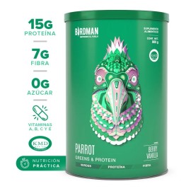 Súper-alimento Verde Parrot Greens & Protein 900g By Birdman