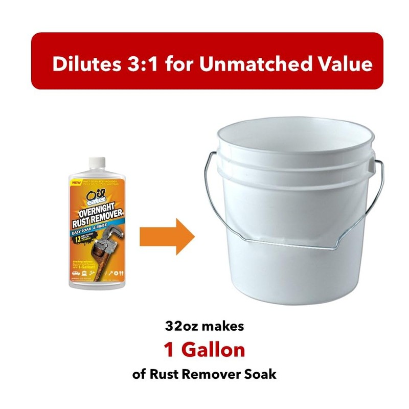 Oil Eater Overnight Rust Remover - Safe & Easy Soak