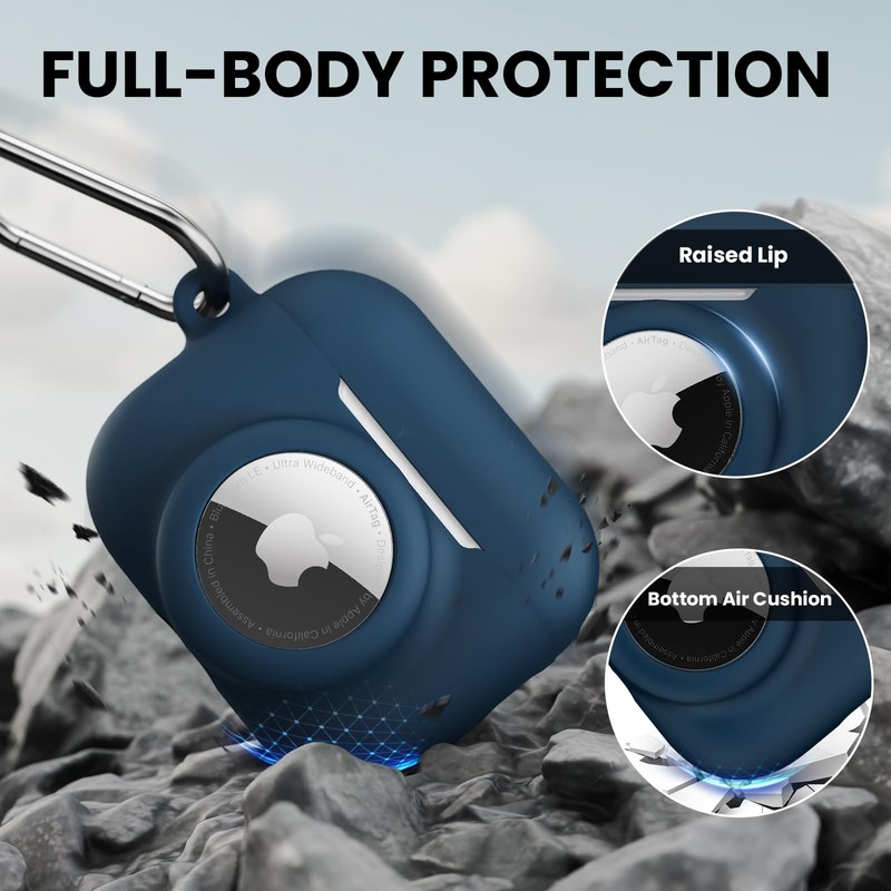 LDSXAY 2 in 1 Silicone Case Compatible with AirPods Pro