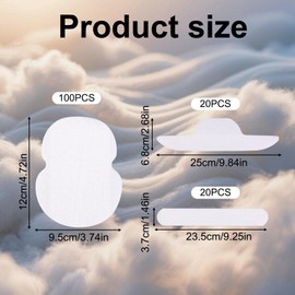 100pcs Underarm Armpit Sweat Pads, 20pcs Hat Liner Sticker, 20pcs Shirt Collar Protection Strip Comfortable, Non Visible Dress Under Arm Pit Sweat Guards Shield for Women and Men Fight Hyperhidrosis