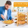 4 pcs Pizza Peel with Stand Smooth Pizza Paddle Pizza