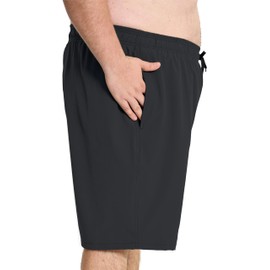Arcweg Mens Plus Size Swim Shorts Men Swimming Trunks Big and Tall Quick Dry Swimming Shorts XXL-6XL Black 1 2XL