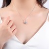 Aventia 1 Carat Moissanite 925 Silver Necklace with an Excellent