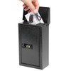 xydled Wall-Mounted Key Drop Box with Combination Lock, Metal Mailbox,