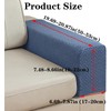 Stretch Armrest Covers,Set of 2 Polyester Fabric Armchair with Twist