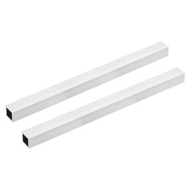 TOP-VIGOR 2Pcs 6063 Aluminum Square Tube, 25mm x 25mm x 1mm Wall Thickness 300mm Length Aluminum Tubing Seamless Straight Pipe for Machinery Frame Construction DIY Projects