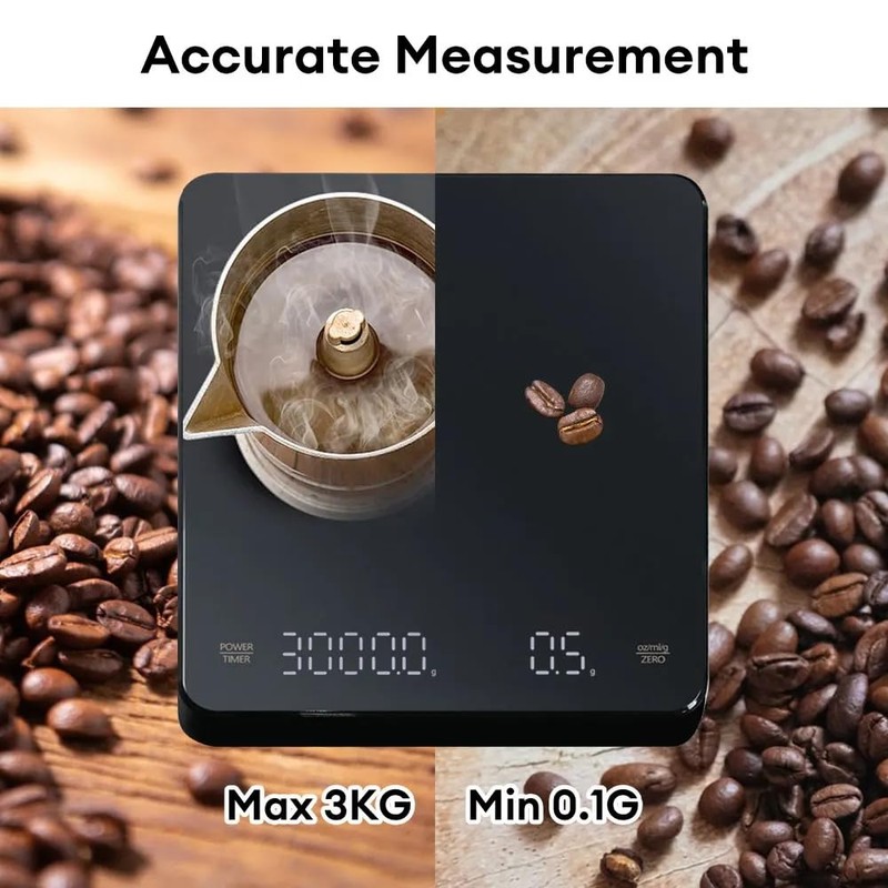 Mini Coffee Scales with Timer Digital Coffee Electronic Scales USB