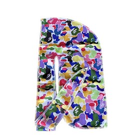 Silky Durag – (Multiple Designs) | 360 Waves (Multi-Color Camo)