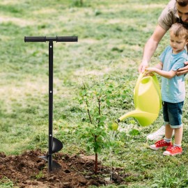 6" Hand Drill Post Hole Digger Earth Auger Manual Hand Fence Post Hole Auger TOP