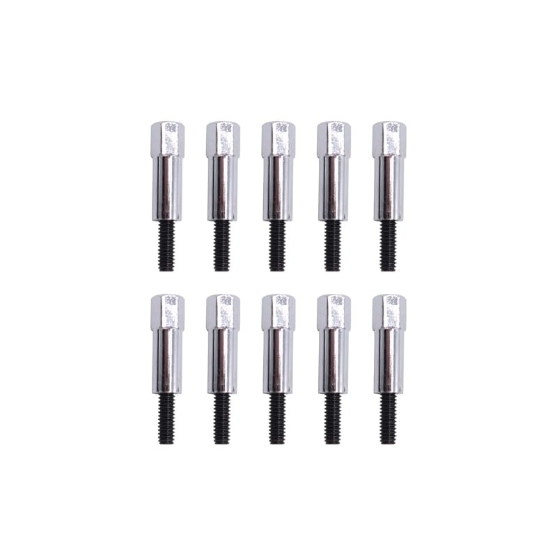 10PCS Chrome Valve Cover Bolt Set Fits Small Block Mopar
