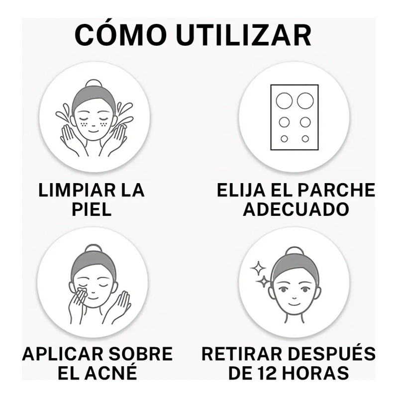 🔥 300pzs mascarillas estrella para el acne espinillas granos Vitaminas
