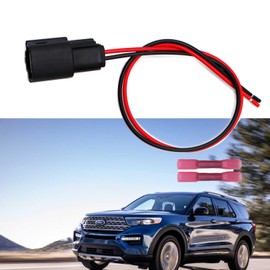 2-Pin LED Light Fog Lamp Fog Light Connector Pigtail Compatible with Ford Explorer 2020-2022 Harness Plug 33471-0201