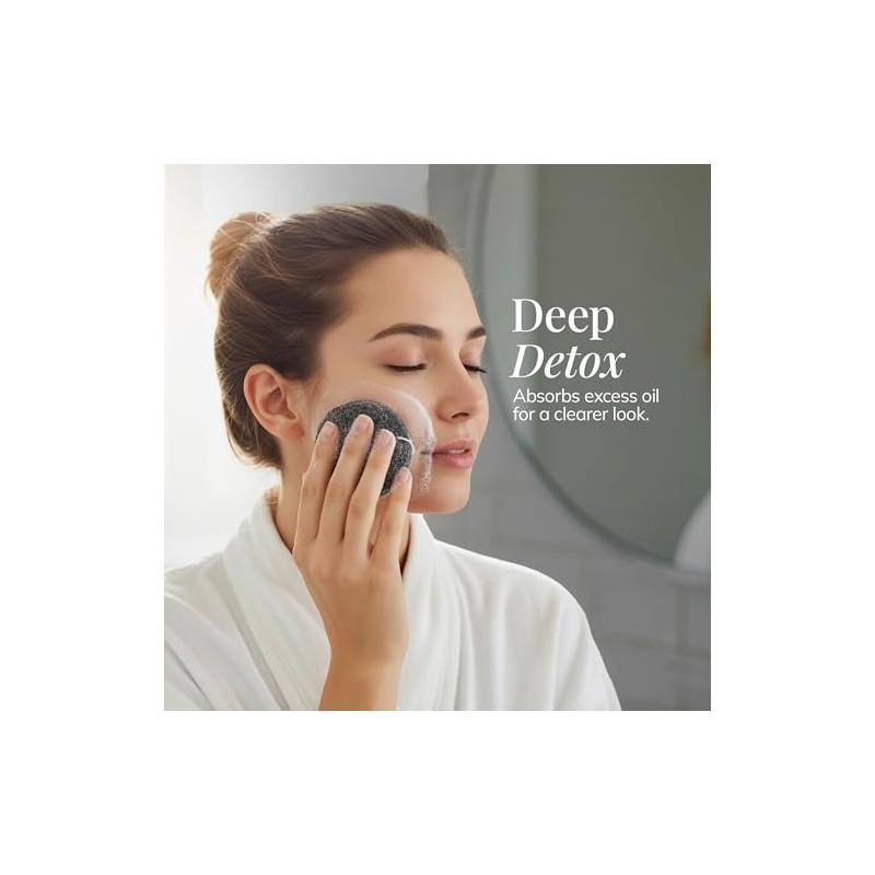 Esponja Facial De Konjac Vegetal: Exfoliante Facial Natural Para Todo