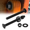 CNQLIS Carriage Bolt Kit, 3/8 x3-1/2 Inch Black Rustproof Carriage