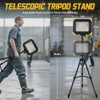 29000LM Rechargeable LED Work Light with Stand,Magnetic Base&Remote Control,12000mAh,Cordless Work