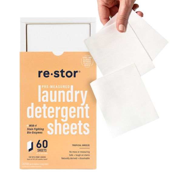 Laundry Detergent Sheets | 60 Loads | Hypoallergenic & Eco-Friendly