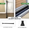 Sliding Door Security Bar, Door Jammer 2-in-1 Adjustable, Door Stoppers