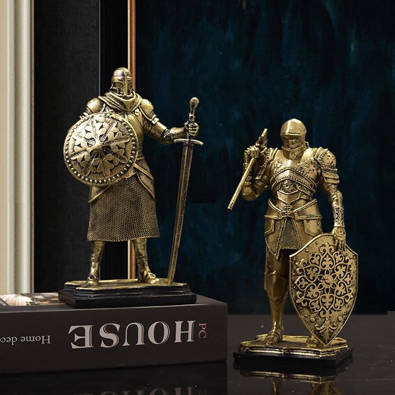 Will Art Museum Knight Statue-A (dorado)