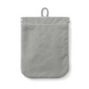 Mu-in Ryohin Wrinkle Nylon One-Handed Opening Flat Pouch - Gray