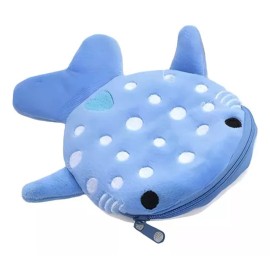 SHUANGLEHUI Monedero Con Forma De Tiburón  Cremallera Para Mujer Kawai
