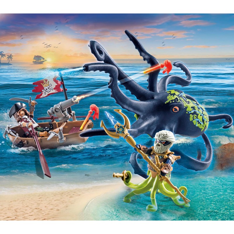 Playmobil 71419 Batalla con Pulpo Gigante