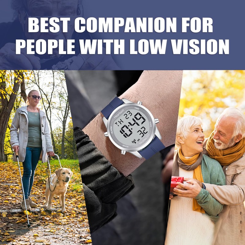 Hearkent Digital Talking Watch with British English Speaking Pleasant Male