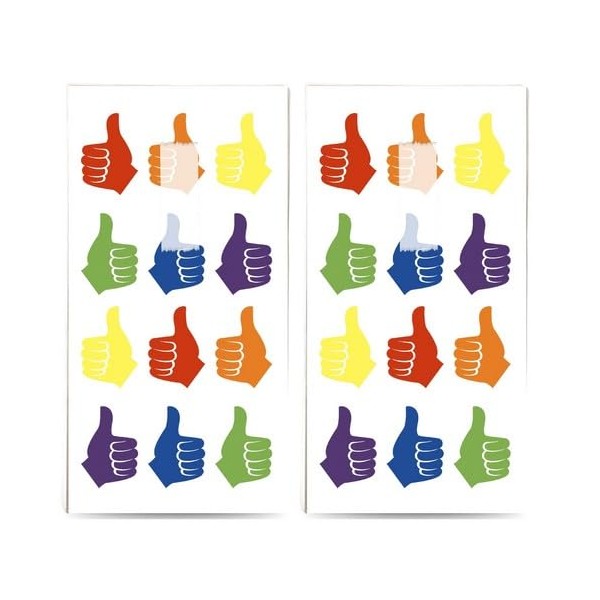 20 Individual Handkerchiefs Modern Thumbs Up 2 Packs of 10