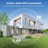 4K 8MP Dual Lens Security Camera Outdoor, 2.4Ghz/5Ghz WiFi 360°PTZ