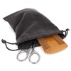 Men's 3 Piece Travel Facial Hair Beard Grooming Kit with