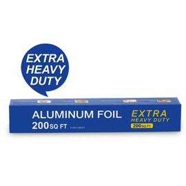 Superior Extra Heavy Duty Grilling Aluminum Foil 200 SQ FT(15 In Wide) with About 30% Thicker More Than Regular Heavy Duty Tin Foil
