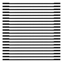 VooGenzek 20 PCS Scroll Saw Blades Set, 15 Teeth Carbon Steel Coping Saw Blade, Pinned Scroll Saw Blade, for Sawing Wood, Plastic, Foam, Soft Metals