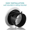 HG POWER ABS Adjustable Air Vent Round Soffit Exhaust Vent