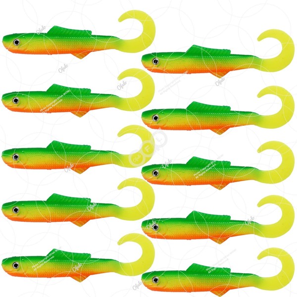 10pcs Fish WOW!® 4" Blam Swimbaits Minnows Fat bass Squid