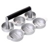GRÄWE Hamburger Press for 3 Mini Burger Patties, 3 Mini