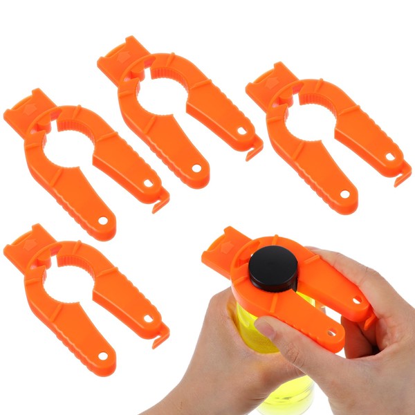 Yuanchu 4 Pcs Plastic Bottle Cap Openers, 3 in 1