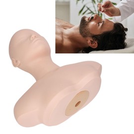 Mannequin Head with Shoulder, PVC Upper Body Female Manikin Head Makeup Practice Soft Mannequin Head Model for Wig Hat Display Eyelash Extensions