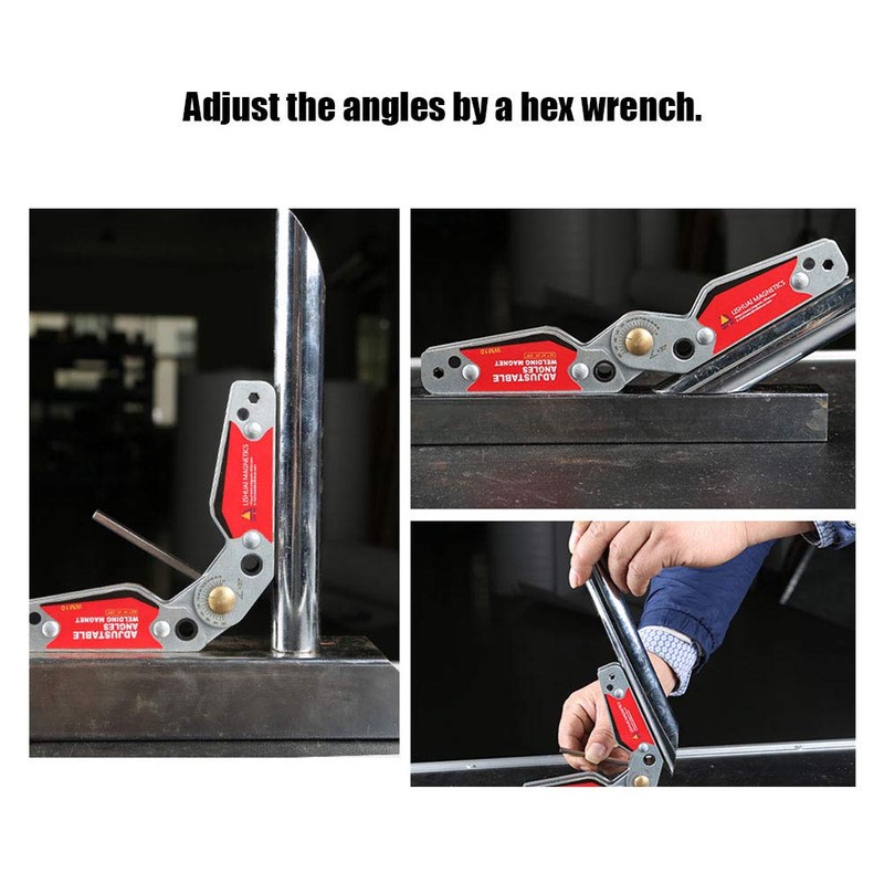 Welding Magnets, 20°-200° Adjustable Angles Welding Magnet Magnetic Angles Welding