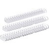 Qty 100 1-1/4-inch White Plastic Binding Combs 32mm Spines 19