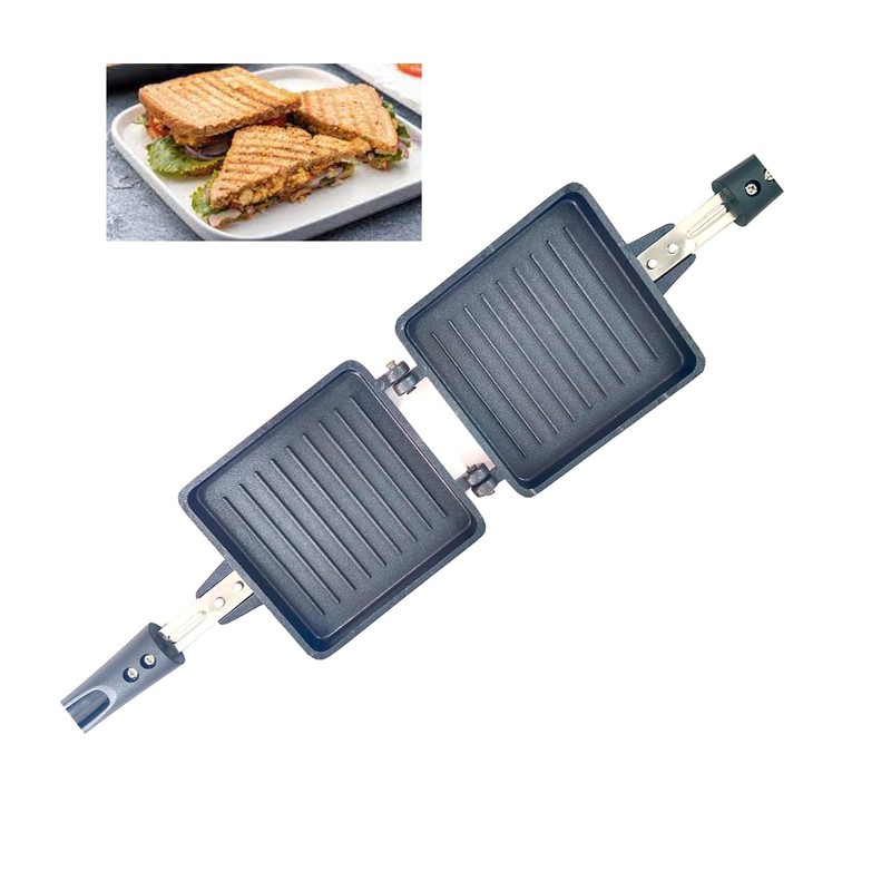 G & D Non-Stick Aluminum Double Sided Foldable Pan, 13