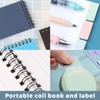 Pack of 6 spiral notepads, A7 notepad, small, coloured notepad