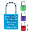 Love Goals Love Padlock with Engraving and 2 Keys, Individual,