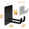 TONHTCAT Adhesive Hooks, Stick on Stainless Steel Towel Robe Razor
